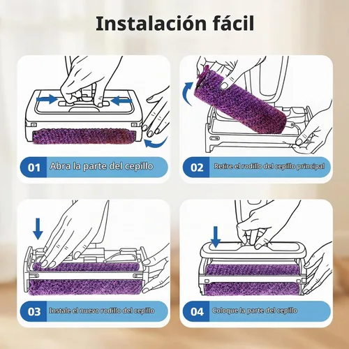 Vista 8 de SD201 Brush Roller Shark Mop: compatible con Shark Steam Pickup 3 en 1 Steam Mop SD200 SD201C SD201C SD201Q SD205 Modelos – Cepillo de rollo 1