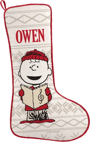 Vista 8 de Let's Make Memories Calcetín de Navidad Personalizado - Personalizado con Tu Nombre - Colores Tradicionales de Fiestas - Calcetines para la Familia
