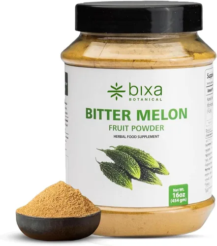 Vista 9 de bixa BOTANICAL Polvo de melón amargo, polvo de Karela, 200 gramos, 7 oz