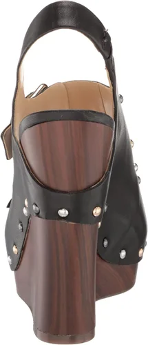 Vista 3 de Jessica Simpson Tymina - Sandalias de cuña con plataforma de cuero tachonado para mujer