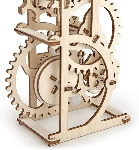 Vista 6 de Ugears, dinamómetro rompecabezas mecánico modelo 3D.