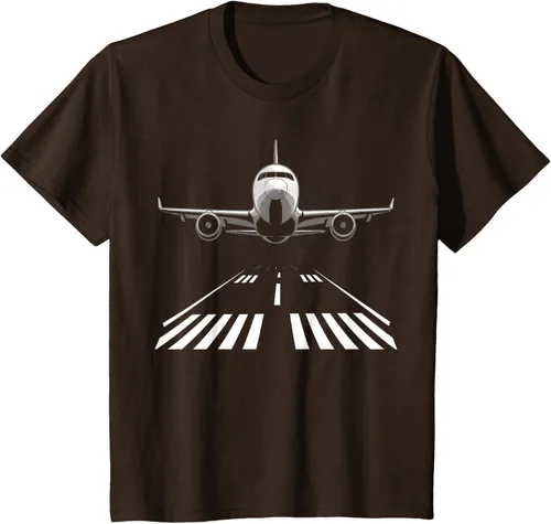 Vista 7 de Airplane Take Off Runway Pilot Jet T-Shirt Negro