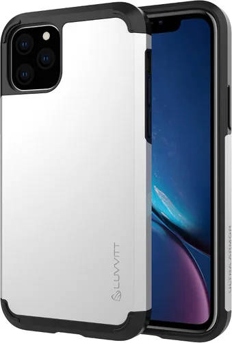 Vista 11 de Luvvitt Ultra Armor - Funda diseñada para iPhone 11 Pro Max 6.5 2019 con placa de metal extraíble para soporte magnético