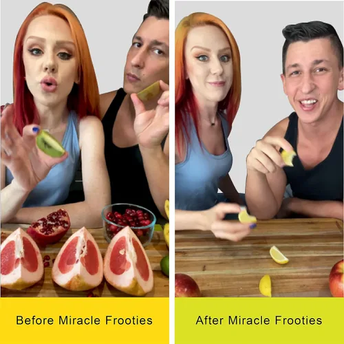 Vista 7 de Miracle Frooties, Tableta grande de bayas milagrosas, fruta milagrosa cultivada 100% natural, se vuelve agridulce, cambia las papilas gustativas