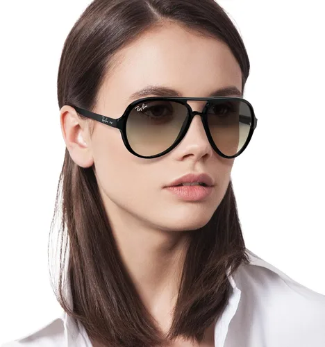 Vista 5 de Ray-Ban RB4125 Cats 5000 - Gafas de sol estilo aviador Negro/Gris degradado claro