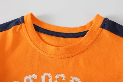 Vista 3 de Little Bitty - Conjunto de camiseta y pantalones cortos de algodón de manga corta para niños (2-7 años) (personalizable)