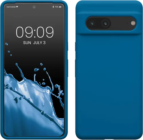Vista 88 de kwmobile Funda compatible con Google Pixel 7 - Funda de silicona TPU con acabado suave - Piedra antigua