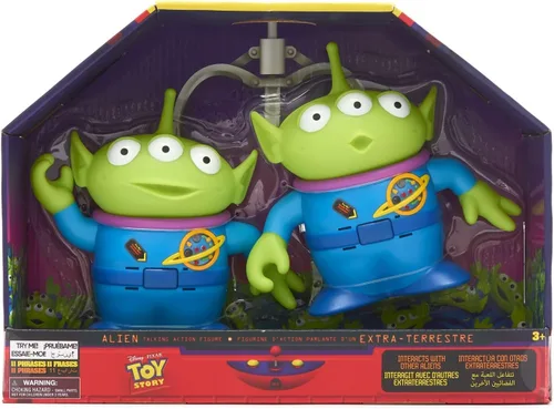 Vista 2 de Disney Store - Figura de acción parlante oficial de Toy Story, incluye sonidos y frases de las películas, interactúa con otras figuras y juguetes