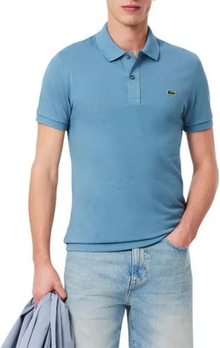 Vista 17 de Lacoste Camisa polo de manga corta para hombre Slim Fit L12.12 azul (Argentine Blue)