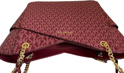 Vista 6 de Michael Kors Jet Set - Bolso de hombro con cadena grande de viaje Mulberry Multi Mulberry Multi