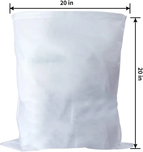 Vista 4 de Paquete de 100 filtros de café frío de 20 x 20 pulgadas, bolsa de filtro para café de hasta 5 libras, filtro de café de 5 galones Brews Up to 5