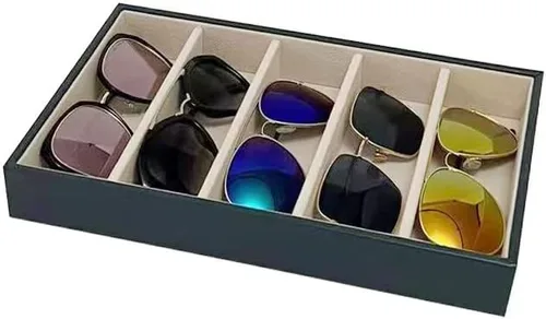 Vista 12 de Organizador de bandeja de joyería para gafas de sol con divisor de cajones, B5