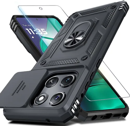 Vista 10 de Funda para Moto G Power 5G 2026/2025 Funda integrada para cámara deslizante negra