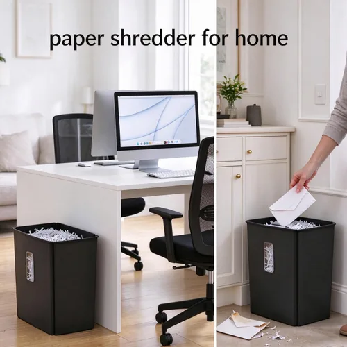 Vista 6 de Trituradora de papel para uso doméstico, 10 hojas trituradoras