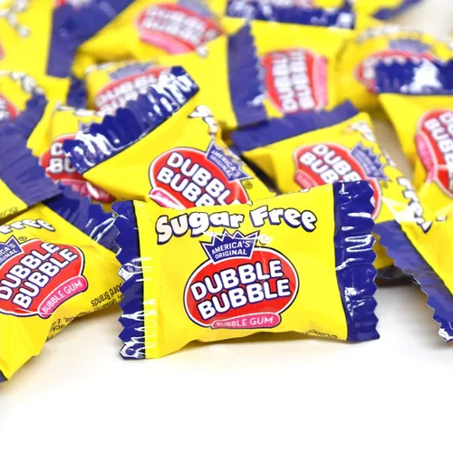 Vista 4 de Tootsie Roll Dubble Bubble Bolsas sin azúcar, 3.25 oz (paquete de 12)