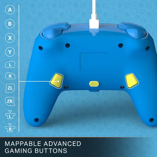 Vista 4 de PowerA Enhanced Wired Controller for Nintendo Switch - Mario Pop Art