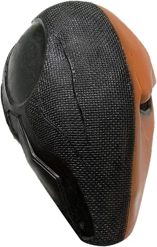 Vista 3 de Deathstroke - Máscara de látex de superhéroe de Arkham City para Halloween, accesorios de cosplay
