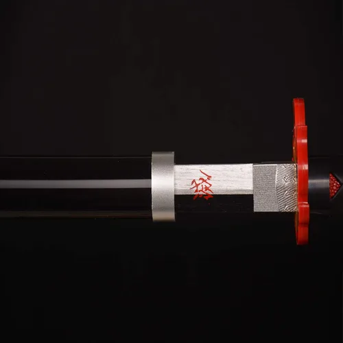 Vista 3 de Espadas de cosplay Agatsuma Zenitsu Samurai, espada Katana, espada de juguete de plástico para juego de disfraces, Halloween, cosplay, regalo, 4030