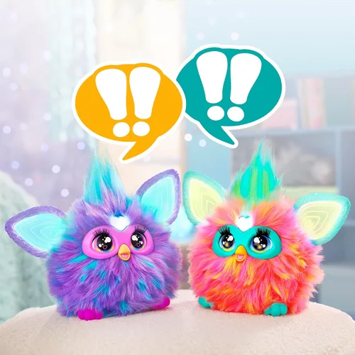 Vista 7 de Furby Coral, 15 accesorios de moda, juguetes de peluche interactivos para niñas y niños de 6 años en adelante, animatronic activado por voz