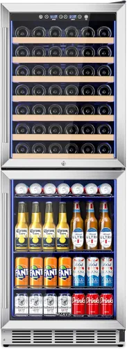 Vista 21 de Mini Refrigerador de Vino, Refrigerador Enfriador de Vino de 12 Botellas, Bodega de Vino Independiente para Vino Rojo y Blanco, Control