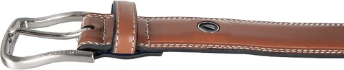 Vista 7 de Nautica Men's Dress Leather Belt for Suits and Pants Classic Business Fashion Adjustable Metal Buckle
