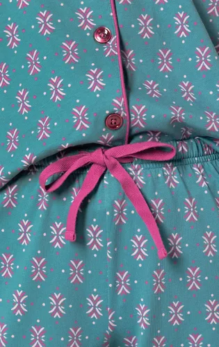Vista 4 de PajamaGram Pijama de algodón para mujer - Conjunto de pijama capri para mujer, 100% algodón