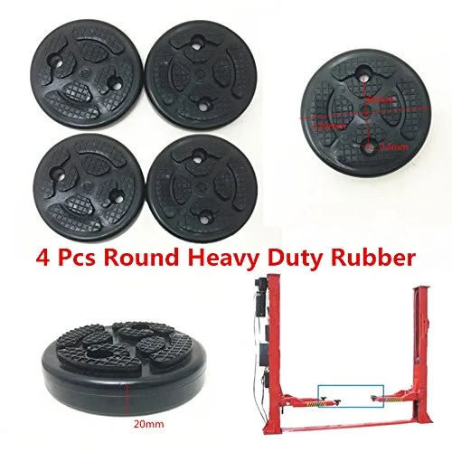 Vista 3 de 4 unids/lote Balck Color Lift Pad Redondo Almohadillas de goma pesada para coche Camión Ascensor Accesorios
