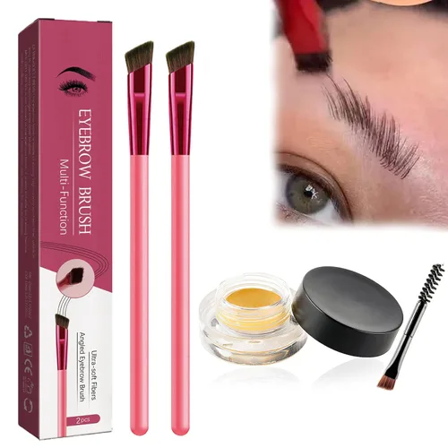Vista 10 de Cepillo de sello de cejas 4D, cepillo de trazo de cabello de cejas, cepillo de cejas 4D, cepillo de cejas ultrafino, cepillo de cejas realista