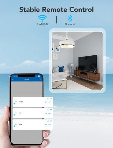 Vista 6 de Govee Enchufe inteligente, salida WiFi compatible con Alexa y Google Assistant, mini enchufes inteligentes para el hogar con función de temporizador