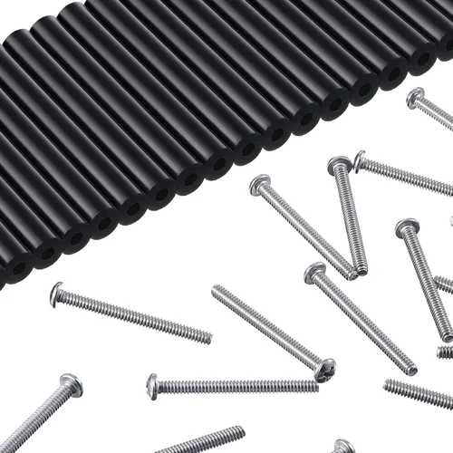 Vista 9 de El kit extensor de 48 piezas de espaciadores de toma de corriente eléctrica incluye 24 interruptores de 3 pulgadas y 24 tornillos de toma