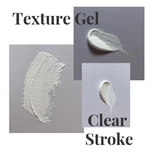 Vista 2 de Textura Gel semi sólido 0.21 oz polvo espejo 3D arena textura yeso escultura blanco en color claro trazo en relieve pintura gel