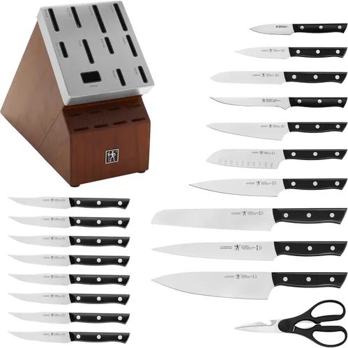 Vista 10 de HENCKELS Dynamic Razor-Sharp - Juego de cuchillos de 20 piezas, cuchillo de chef, cuchillo de pan, cuchillo de carne, diseño alemán informado por