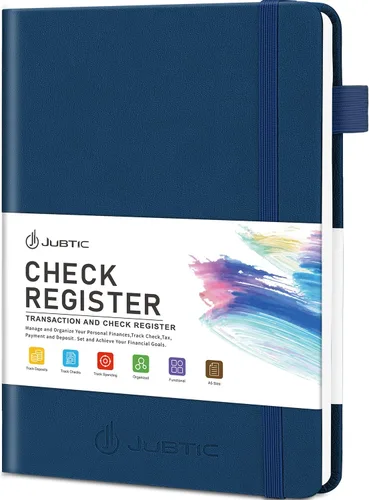 Vista 11 de JUBTIC Registros de cheques A5 para chequera personal, registros de transacciones de contabilidad para pequeñas empresas. Rastrea pagos, finanzas