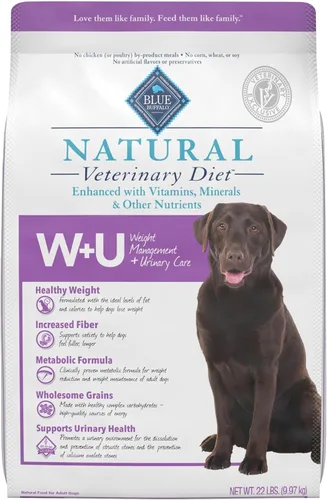 Vista 11 de Blue Buffalo Natural Veterinary Diet W+U - Alimento seco de pollo para Fórmula de control de peso y cuidado urinario, ingrediente #1 de pollo real