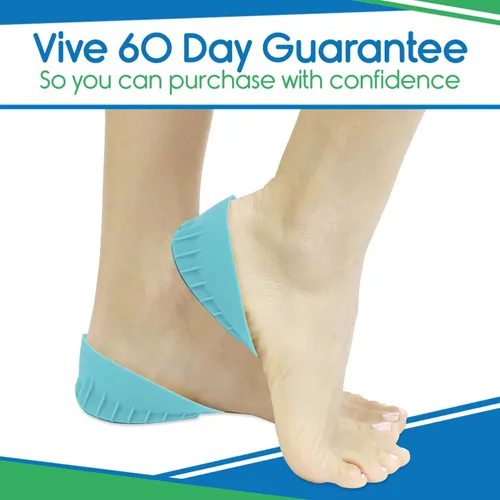 Vista 8 de ViveSole Tacones resistentes para aliviar el dolor de talón y apoyo, almohadillas de gel para enfermedades graves y fascitis plantar, almohadilla