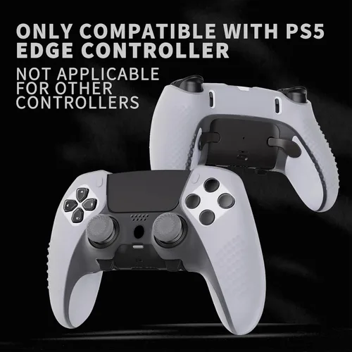 Vista 30 de PlayVital 3D Studded Edition Anti-Slip Silicone Cover Case for ps5 Edge Controller, Soft Rubber Protector Skin for ps5 Edge Wireless Controller with