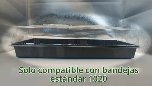 Vista 6 de RooTrimmer 10 Piezas Cúpula de Humedad, Cúpula de Plástico Transparente para Inicio de Semillas 1020 Cubiertas de Bandeja Humidificantes y Aislantes