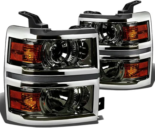 Vista 12 de DNA MOTORING HL-HPL-CSIL14-BK-AM Conjunto de faros delanteros, lado del conductor y del pasajero HPL-BKAM