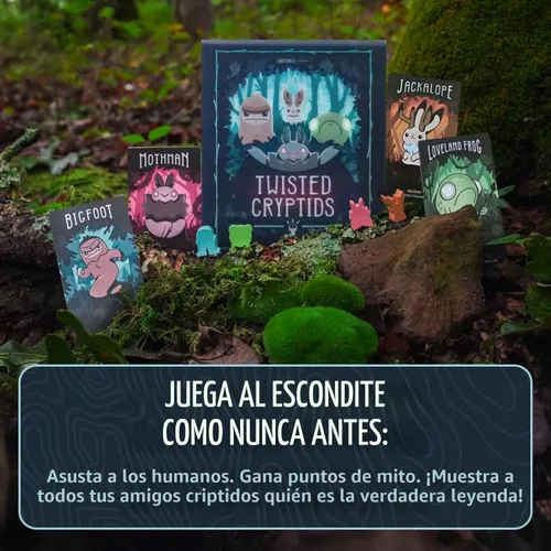 Vista 3 de Unstable Games Twisted Cryptids Juego de Mesa - Juego de Cartas de Estrategia para Adultos y Niños - Juegos de Mesa Familiares para 2-4 Jugadores