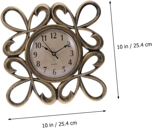 Vista 2 de Reloj de pared silencioso con esfera dorada, decoración de habitación, reloj de pared grande y moderno para el hogar