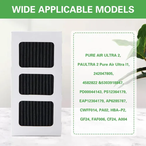 Vista 2 de Reemplazo del filtro de aire de refrigerador activado con carbón compatible con Pureair Ultra 2, Pure Air Ultra 2, Pureair Ultra ii, Electrolux