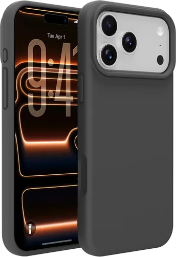 Vista 35 de Funda de silicona prémium para iPhone SE/8/7, con forro de microfibra suave antiarañazos, a prueba de golpes, color negro, iPhone SE/8/7