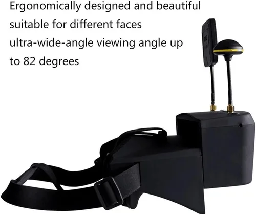 Vista 6 de EV800D FPV Gafas con DVR 5.8G 40CH 5 pulgadas 800x480 Antena integrada para cámara analógica FPV y transmisor FPV Drone RC Car