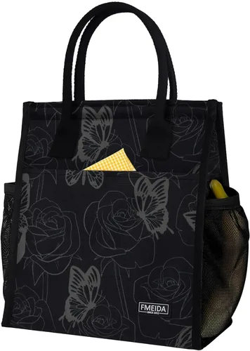 Vista 29 de Bolsa de Almuerzo Aislada para Mujeres, Bolsas de Almuerzo Pequeñas de 6.75L con Múltiples Bolsillos, Bolsa Térmica Reutilizable para Trabajo