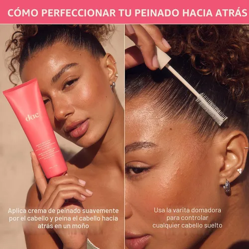 Vista 5 de Crema de peinado y varita domadora 3 en 1 de fruta de cactus DAE - Domina los cabellos sueltos, suaviza el encrespado, estiliza las puntas (17.7 ml)