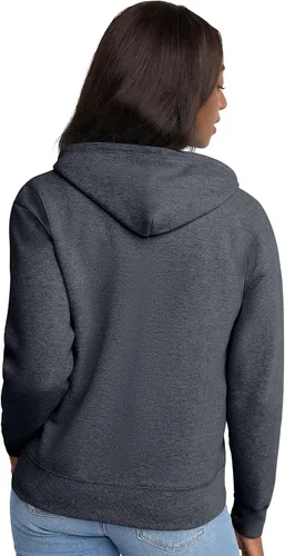 Vista 6 de Hanes EcoSmart - Sudadera con capucha y cremallera completa para mujer, cómoda sudadera con capucha para mujer