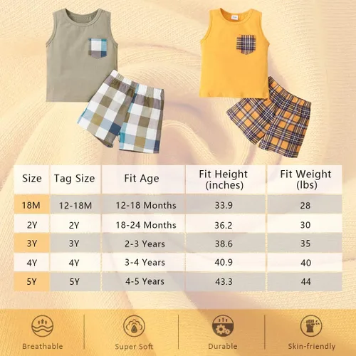 Vista 6 de Danna Belle Conjunto de ropa de verano de algodón para bebés y niños