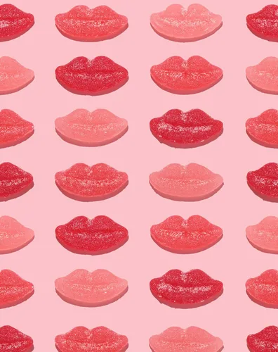Vista 3 de Sugarfina Labios de azúcar, gomitas, bolsa de caramelo a granel de 1 libra