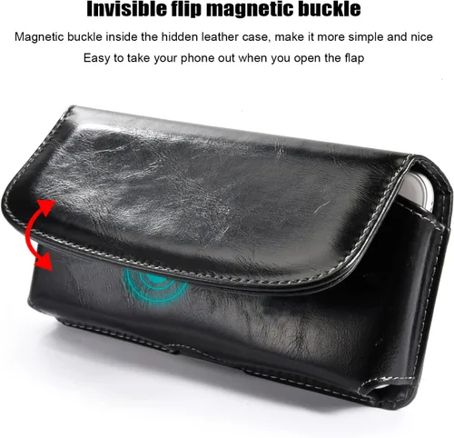Vista 2 de Funda para cinturón para iPhone 16 Pro Max 17 Pro Max, con clip de cinturón horizontal para iPhone 14 Pro Max 15 Pro Max 17 Plus 15 Plus Galaxy S24