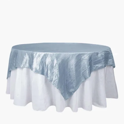 Vista 36 de Efavormart - Mantel cuadrado de tafetán arrugado de acordeón beige de 72 x 72 pulgadas
